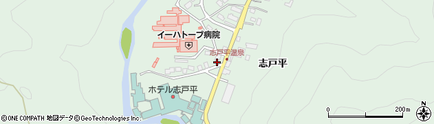 岩手県花巻市湯口（志戸平）周辺の地図