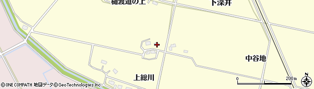 秋田県大仙市下深井中谷地46周辺の地図