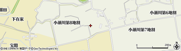 岩手県花巻市小瀬川第８地割36周辺の地図