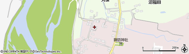 秋田県大仙市藤木大保132周辺の地図