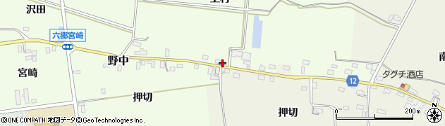 秋田県仙北郡美郷町野中上村周辺の地図