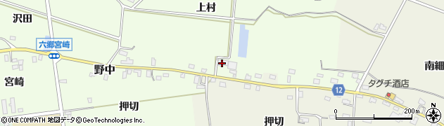 秋田県仙北郡美郷町野中上村60周辺の地図
