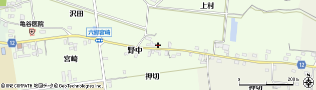 秋田県仙北郡美郷町野中上村48周辺の地図