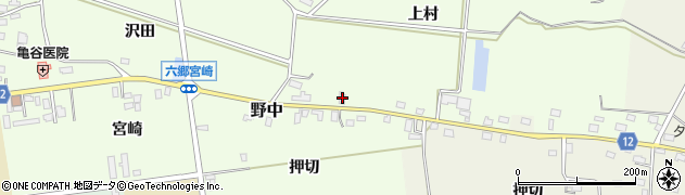 秋田県仙北郡美郷町野中上村49周辺の地図
