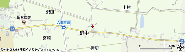 秋田県仙北郡美郷町野中上村45周辺の地図