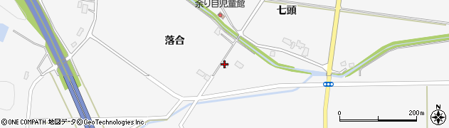 秋田県大仙市内小友（落合）周辺の地図