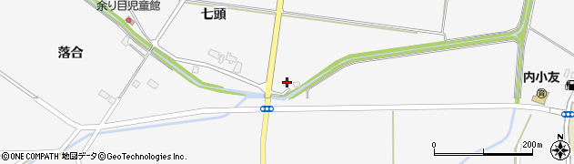 秋田県大仙市内小友七頭43周辺の地図