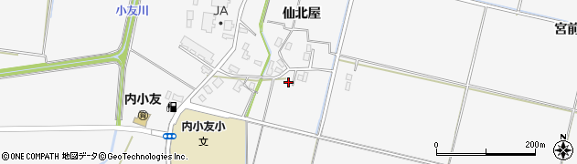 秋田県大仙市内小友仙北屋379周辺の地図