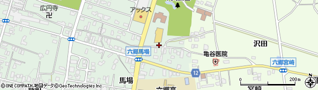 秋田県仙北郡美郷町六郷安楽寺118周辺の地図