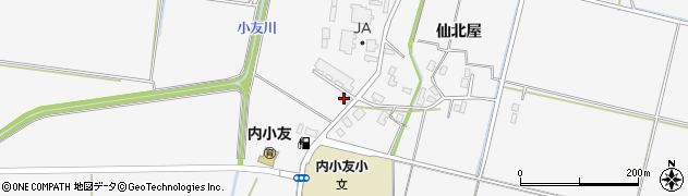 秋田県大仙市内小友仙北屋30周辺の地図