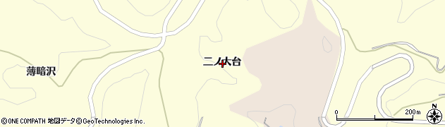 秋田県由利本荘市浜三川（二ノ大台）周辺の地図