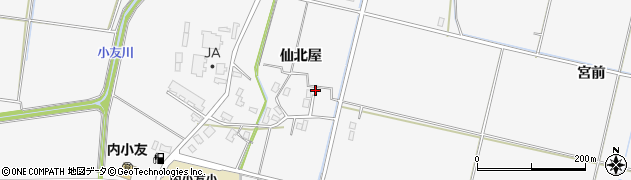 秋田県大仙市内小友仙北屋172周辺の地図