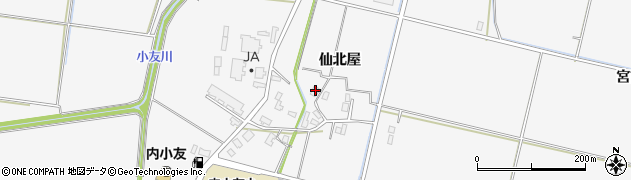 秋田県大仙市内小友仙北屋85周辺の地図
