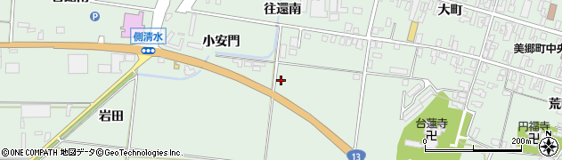 秋田県美郷町（仙北郡）六郷（小安門）周辺の地図