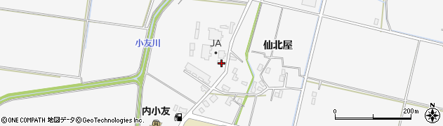 秋田県大仙市内小友仙北屋260周辺の地図