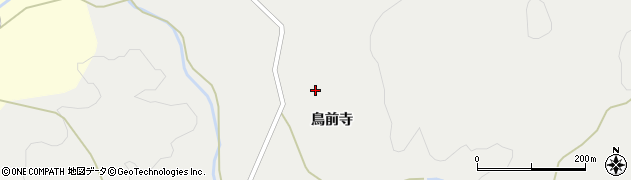 秋田県由利本荘市赤田（鳥前寺）周辺の地図