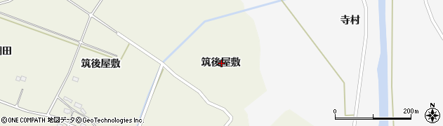 秋田県仙北郡美郷町六郷東根筑後屋敷周辺の地図