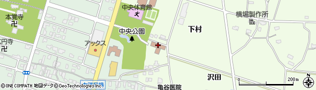 美郷町役場　中央ふれあい館周辺の地図