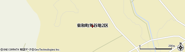 岩手県花巻市東和町外谷地（２区）周辺の地図
