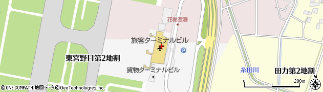 日産レンタカー花巻空港店周辺の地図