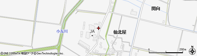 秋田県大仙市内小友仙北屋300周辺の地図