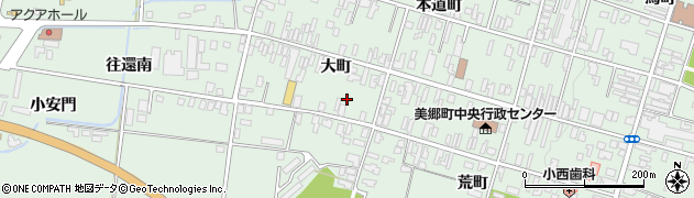秋田県仙北郡美郷町六郷大町47周辺の地図
