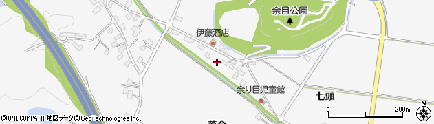 秋田県大仙市内小友七頭周辺の地図