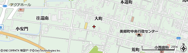 秋田県仙北郡美郷町六郷大町53周辺の地図