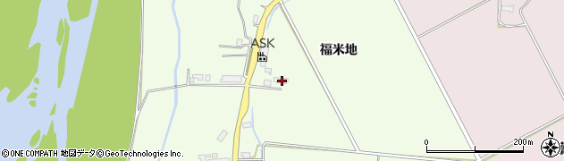 秋田県大仙市六郷西根（福米地）周辺の地図