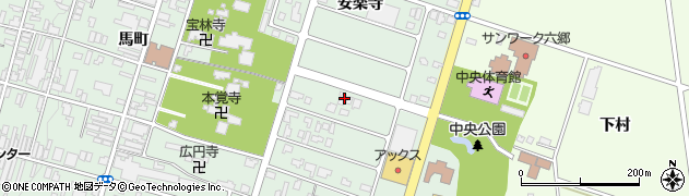 秋田県仙北郡美郷町六郷安楽寺318周辺の地図