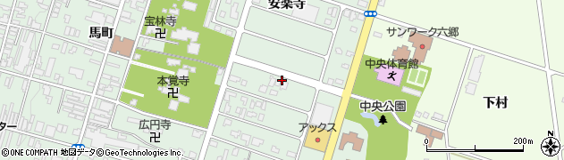 秋田県美郷町（仙北郡）六郷（安楽寺）周辺の地図