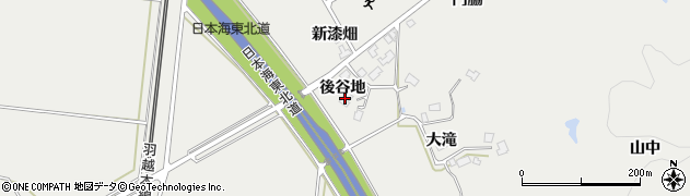 秋田県由利本荘市内越後谷地114周辺の地図