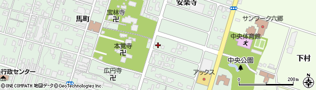 秋田県仙北郡美郷町六郷安楽寺324周辺の地図
