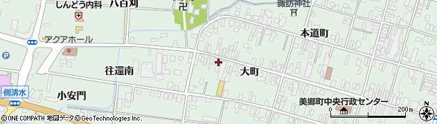 秋田県仙北郡美郷町六郷大町66周辺の地図