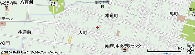 秋田県仙北郡美郷町六郷大町28周辺の地図