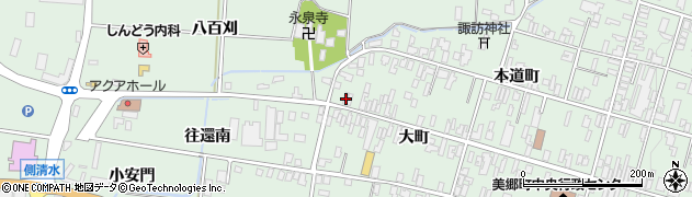 秋田県仙北郡美郷町六郷大町3周辺の地図