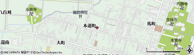 秋田県美郷町（仙北郡）六郷（本道町）周辺の地図