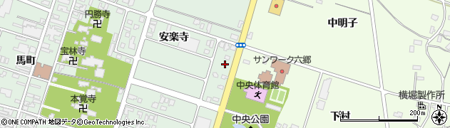 秋田県仙北郡美郷町六郷安楽寺294周辺の地図