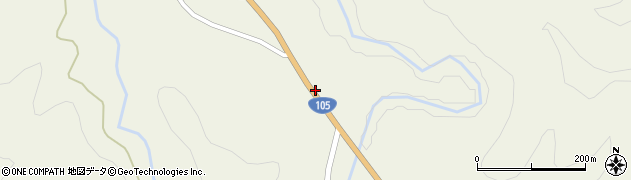 国道１０５号線周辺の地図