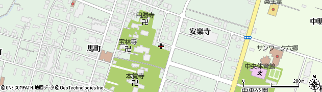 秋田県仙北郡美郷町六郷安楽寺367周辺の地図