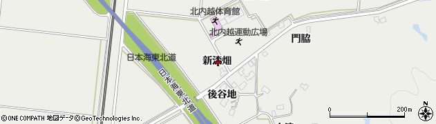 秋田県由利本荘市内越新漆畑周辺の地図