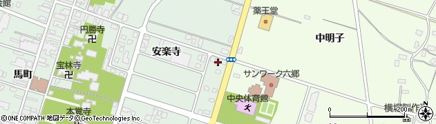 秋田県仙北郡美郷町六郷安楽寺290周辺の地図