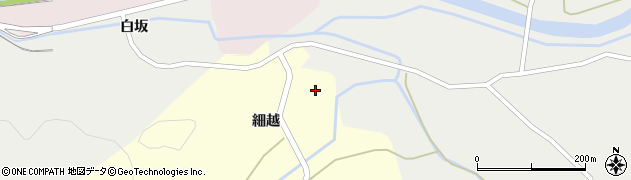 秋田県由利本荘市山田上山田周辺の地図