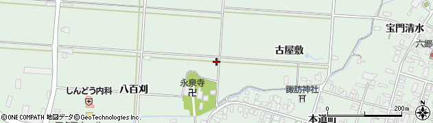 秋田県仙北郡美郷町六郷八百刈3周辺の地図
