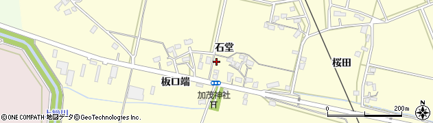 秋田県大仙市下深井（石堂）周辺の地図