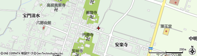 秋田県仙北郡美郷町六郷安楽寺267周辺の地図
