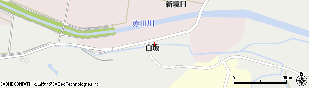 秋田県由利本荘市内越白坂8周辺の地図