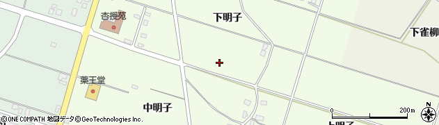 秋田県美郷町（仙北郡）野中（下明子）周辺の地図