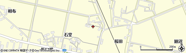 秋田県大仙市下深井北田周辺の地図