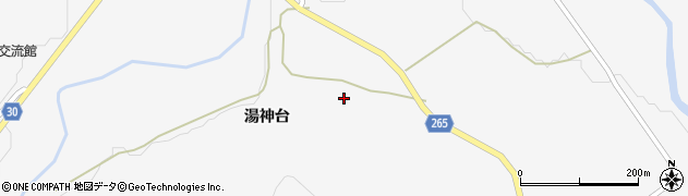 秋田県大仙市南外湯神台100周辺の地図